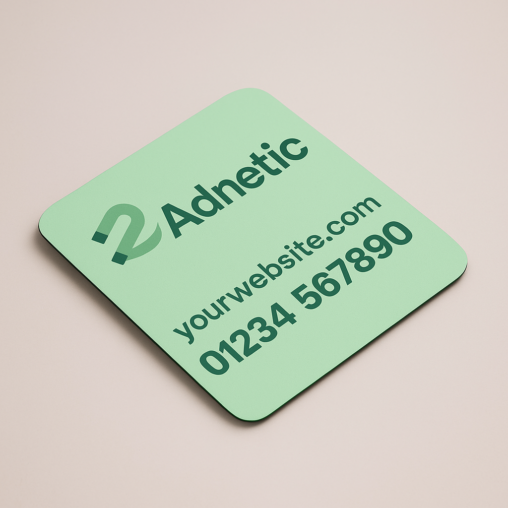 Roundcut Cut Magnetic Vehicle Sign