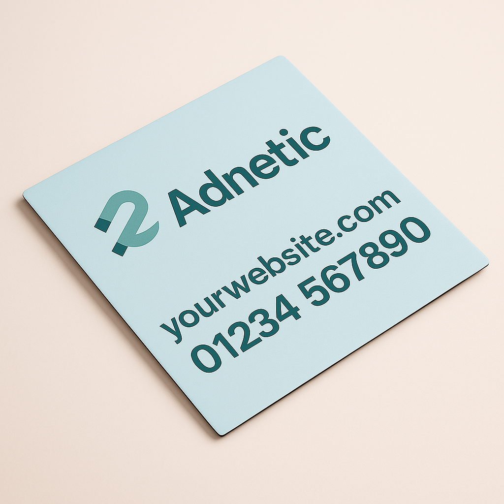 Square Cut Magnetic Vehicle Sign